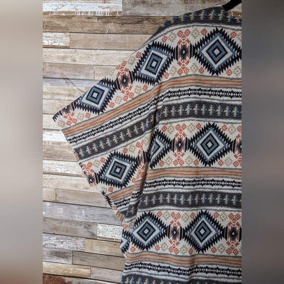 Twenty Second Aztec Short Sleeve Drop Shoulder Cardigan - Picture 12 of 16